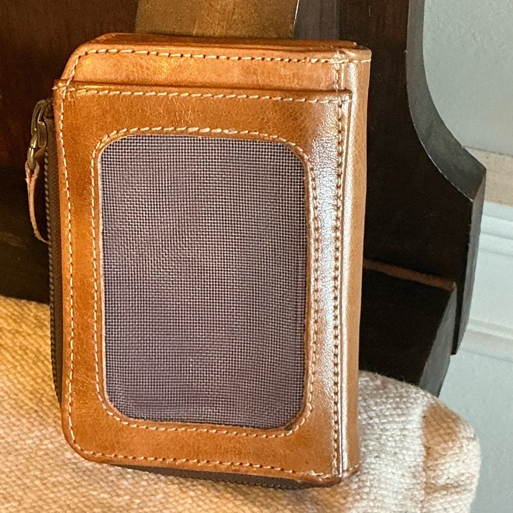 Bed Stu Leather Carrie Zip Wallet Tan Retail $100 - Picture 11 of 12